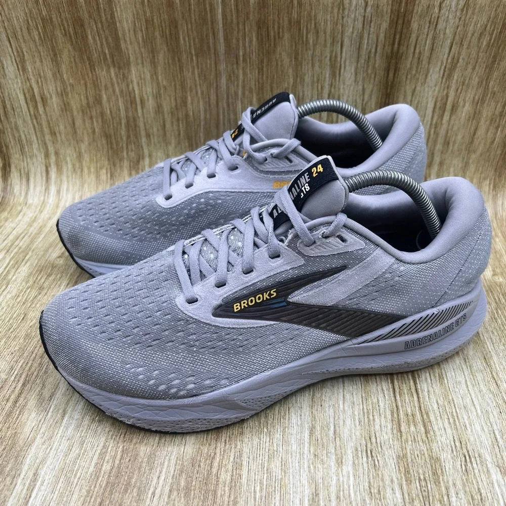 Brooks Adrenaline GTS 24 Men's 9 4E Extra Wide Grey Running Shoes 1104374E084
